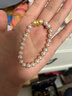 六福珠寶淡水珍珠手鏈及簡(jiǎn)系列DIY華光珍珠手串生日禮物女 F87DSB0021 曬單實(shí)拍圖