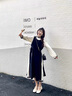 舒芳蝶（shufangdie）日系復古氛圍感穿搭甜美兩件套裝連衣裙女2025秋冬新款小個(gè)子長(cháng)裙 兩件套 M 曬單實(shí)拍圖