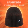 卡爾美（KELME）帽子男針織帽冬季保暖毛線(xiàn)帽運動(dòng)跑步滑雪帽騎行防風(fēng)防寒棉冷帽女 曬單實(shí)拍圖