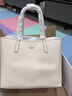 蔻馳（COACH）【品牌直供】女士大號單肩托特包白色皮革CR111IMCHK 曬單實(shí)拍圖