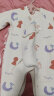 童泰0-6个月婴儿连体衣秋冬纯棉宝宝夹棉衣服新生儿蝴蝶哈衣2件装 黄色 59cm 实拍图