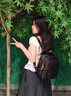 ANYSMIC奢侈高檔品牌女士雙肩包女新款時(shí)尚背包女大容量旅行戶(hù)外小背包 黑色 曬單實(shí)拍圖