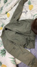 吉普（JEEP）夾克男秋冬季潮流棒球服外套男士休閑寬松工裝衣服 軍綠 XL 曬單實(shí)拍圖