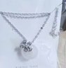 巷南999純銀玉髓蝴蝶結項鏈女2025新爆款輕奢高級生日禮物鎖骨鏈頸鏈 999銀玉髓蝴蝶結項鏈 曬單實(shí)拍圖