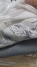 無(wú)印良品a類(lèi)磨毛棉床上用品四件套純棉全棉高檔裸睡床單被床笠款套三件套 花禧-灰【100%全棉磨毛 舒適睡眠】 1.5m 床單款 四件套-被套200*230cm 曬單實(shí)拍圖