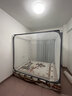 家用蚊帳架1.8x2米臥室回底嬰兒防摔加固雙人蒙古包1.5兒童單人床 大方加密灰【雙開(kāi)門(mén)回底基礎款】 1.5x2.0m床適用（含加粗支架） 曬單實(shí)拍圖