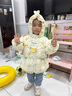 巴拉巴拉嬰兒花版羽絨服女童冬季短款外套保暖2024甜美時(shí)尚萌208424107010 曬單實(shí)拍圖