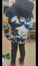 361°男童羽絨服中大童冬季連帽短款加厚防風保暖外套 黑 140 曬單實拍圖