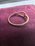 潮宏基 至簡(jiǎn)指扣18K金戒指女玫瑰金彩金手飾環(huán)扣疊戴送女友新年禮物 C 14號 曬單實(shí)拍圖