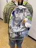 回力大學(xué)生雙肩包男新款休閑涂鴉潮流初高中生大容量書(shū)包女個(gè)性背包 曬單實(shí)拍圖