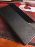 鎧萌【意大利 真皮】適用華為Mate40RS保時(shí)捷翻蓋手機殼頭層真牛皮保護套全包手機套防摔 玄黑色 曬單實(shí)拍圖