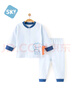 舒貝怡嬰兒衣服春秋內(nèi)衣套裝男女純棉寶寶秋衣秋褲對(duì)開(kāi)分體家居淺藍(lán)100 曬單實(shí)拍圖