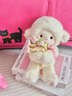 君吻玫瑰花晚安小羊毛絨玩偶公仔花束生日禮物送女友公仔可愛(ài)娃娃抱枕 芙芙小羊-粉色小花 曬單實(shí)拍圖
