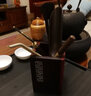 神雕（SHEN DIAO）黑檀木六君子五件套實(shí)木嵌銅套裝功夫茶具茶道零配件茶藝擺件杯墊 黃銅-黑檀方海浪杯墊套裝配3件套 曬單實(shí)拍圖