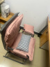舒客艺家  电脑椅懒人沙发椅家用椅子舒适可调办公椅小户型可躺靠背椅沙发 粉色双层加厚+抱枕+搁脚 实拍图