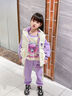 G.DUCKKIDS女童庫洛米加絨套裝兒童洋氣韓版衛衣秋冬裝女寶寶加厚馬甲三件套 紫色三件套 110 cm 曬單實(shí)拍圖