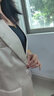 法莎羅兒（FASLOV）夏秋季小西裝套裝女裝韓版休閑時(shí)尚氣質(zhì)高端通勤職業(yè)正裝西服外套 香檳色 西裝+褲子 L 曬單實(shí)拍圖