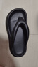 百慕傾臣新款人字拖鞋女外穿夏季踩屎感厚底防滑家居室內網(wǎng)紅沙灘涼拖鞋女 黑色 38-39 適合37-38 曬單實(shí)拍圖