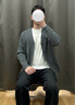 優(yōu)衣庫男裝女裝柔軟綿羊毛V領(lǐng)針織開(kāi)衫/毛衣毛衫外套25新款478547 04 煙灰色 L /175/100A 曬單實(shí)拍圖