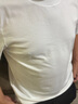 布先生春夏季短袖T恤男士純棉小白T純色內(nèi)搭打底衫 白色 S(165) 曬單實拍圖