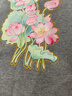 國風(fēng)金邊荷花蓮花燙畫圖案T恤衣服貼花熱轉(zhuǎn)印貼荷葉帆布包圖案貼 碧荷仙韻 曬單實(shí)拍圖