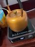 朱炳仁銅 紫銅蟬竹壺 茶壺銅壺手工壺 抑菌養(yǎng)生壺電陶爐煮茶壺茶具禮品 蟬竹壺 1.1L 曬單實拍圖