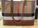 TUSCAN'S格紋大容量手提單肩托特包通勤腋下包子母包大包包時(shí)代雙魚(yú) 棕色【34*14*29cm】 曬單實(shí)拍圖
