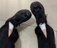斐樂(lè )（FILA）男女同款跑步鞋舒適輕便慢跑透氣休閑運動(dòng)鞋百搭掠奪者情侶鞋 黑/中灰-BM【男款】 40.5 曬單實(shí)拍圖