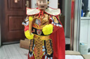 迪士尼（Disney）國潮版鎖子甲孫悟空衣服齊天大圣美猴王兒童演出服裝卡通悟空表演 國潮黃金甲款-含靴子 130 曬單實拍圖