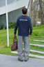 gxg.jeans男裝 黑色基礎通勤休閑長(cháng)褲寬松直筒男士 25秋新品 灰色 L (175) -31碼 曬單實(shí)拍圖