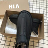 海瀾之家（HLA）男鞋休閑百搭耐磨加絨棉鞋男保暖雪地靴套腳毛靴【七夕情人節(jié)】 黑色 42 曬單實拍圖