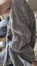 三利浴巾10A抗菌抗陰干男士洗澡專(zhuān)用吸水速干不易掉毛大人女生浴巾 灰 曬單實(shí)拍圖