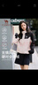 駱駝（CAMEL）戶(hù)外登山服中性加絨防潑水風(fēng)衣外套 C34CW0L4626A 幻影黑/粉 XS 曬單實(shí)拍圖