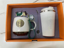 星巴克（Starbucks）保溫杯禮盒咖啡杯生日禮物女士水杯子限量版2025商務(wù)伴手禮圣誕節 魚(yú)鱗白隨行保溫杯套裝 曬單實(shí)拍圖