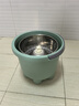 貝意品手壓旋轉拖把桶小單桶脫水桶墩布拖布桶單獨甩干桶瀝水筒 不銹鋼籃小單桶(湖綠色) 1L 1個(gè) 曬單實(shí)拍圖