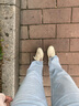 飛躍（Feiyue）官方少林魂經(jīng)典帆布鞋男女情侶款休閑運動(dòng)鞋子舒適透氣學(xué)生單鞋 米/酒紅 36偏大1碼 曬單實(shí)拍圖