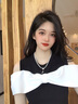 迪后（Dirholl）花朵流蘇珍珠項(xiàng)鏈女年輕鎖骨鏈年輕七夕情人節(jié)禮物送老婆媽媽 花朵珍珠項(xiàng)鏈 曬單實(shí)拍圖