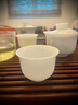 凝雅輕奢冰種玉瓷蓋碗旅行茶具套裝羊脂玉白瓷茶杯戶外露營辦公室禮品 冰種玉瓷蓋碗旅行-橙色包 一壺2杯 曬單實(shí)拍圖