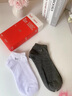 貓人（MiiOW）襪子男士短襪100純棉防臭吸汗透氣秋天運動(dòng)刺繡男生船襪 100%純棉 刺繡logo裝黑色2+ 6雙 均碼 5A防臭精美禮盒裝 曬單實(shí)拍圖
