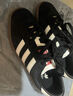 adidas「T頭鞋」STADT經(jīng)典時(shí)尚薄底運(yùn)動(dòng)板鞋男女阿迪達(dá)斯三葉草   黑色/漢玉白/淺猩紅   42.5 曬單實(shí)拍圖