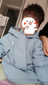 戴維貝拉（DAVE＆BELLA）冬裝兒童工裝外套女童連帽上衣小童羽絨服男寶寶衣服秋冬新年童裝 煙藍(lán)色 120 cm（建議身高110-120cm） 曬單實拍圖