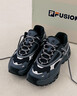 FILA FUSION斐樂(lè )女鞋厚底鞋女硬糖鞋三代時(shí)尚運動(dòng)休閑鞋女 黑/煙灰珍珠-BS 硬糖鞋3代 37.5 曬單實(shí)拍圖