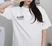 莜仙格大碼女裝設(shè)計感小眾短袖t恤女春夏寬松韓版2025新款涂鴉半袖上衣 白色 2XL (170-200斤) 曬單實(shí)拍圖