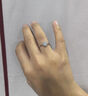 DR求婚鉆戒K金/鉑金Au750經(jīng)典款初雪之吻結婚莫桑鉆戒指情人節禮 1克拉莫桑鉆 PT950 活口(大小可調節) 曬單實(shí)拍圖