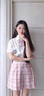 FSHEjk制服裙全套長(cháng)短袖日系半身裙女生套裝格裙一整套學(xué)院風(fēng)夏季 溫柔一刀八件套 M號適合90-105斤(調節扣版) 曬單實(shí)拍圖