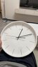 極客庫GeekCook簡(jiǎn)約北歐客廳掛鐘2025新款進(jìn)口機芯鐘表電鍍金屬靜音時(shí)鐘 14英寸（35CM-白色 曬單實(shí)拍圖