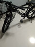 鳳凰（Phoenix） 山地自行車(chē)全包式擋泥板帶車(chē)籃變速減震男士女士學(xué)生成人山地車(chē) 黑白色十刀輪 26英寸（身高160-185cm左右） 24速（擋泥板+車(chē)籃+全軸承） 曬單實(shí)拍圖