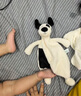 Jellycat新生系列拉弗荻小狗安撫巾海盜狗陪伴玩偶哄睡毛絨生日新婚禮物 黑色和米色 One Size 曬單實(shí)拍圖