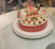 味多美 壽比南山 生日蛋糕 賀壽蛋糕 水果蛋糕 北京同城配送 原味坯雜果夾心蛋糕 30cm 曬單實(shí)拍圖