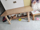 慕恭木語(yǔ)中古風(fēng)實(shí)木餐桌長(cháng)方形白蠟木客廳餐桌椅組合原木家用工作書(shū)桌飯桌 松木160*80*75厚度5cm 曬單實(shí)拍圖